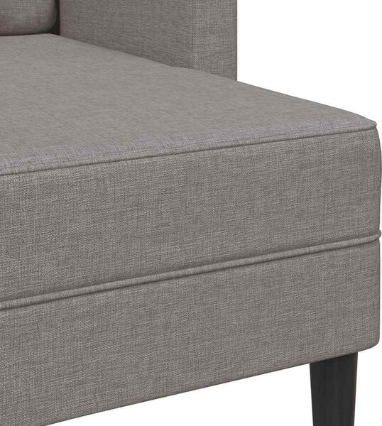 VidaXL Dvoumístná pohovka s lehátkem ve tvaru L Látka [4107064] Barva: světle šedá
