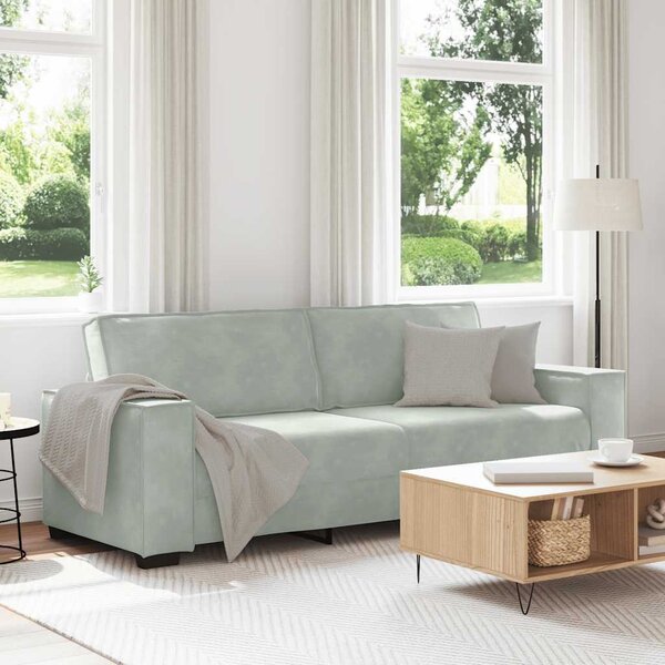 VidaXL 3místná pohovka 220x78x84 cm samet [4105032] Barva: Černá
