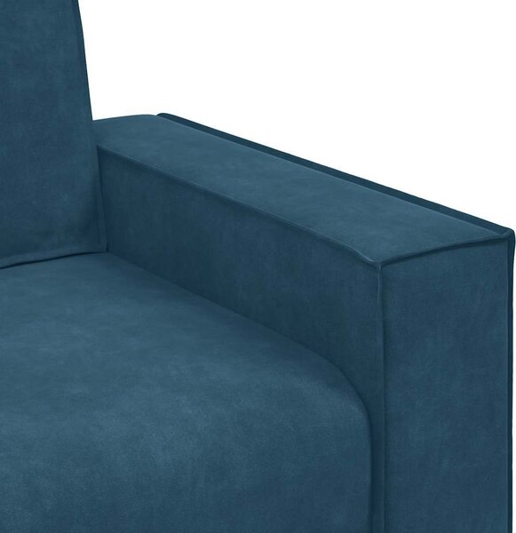VidaXL 3místná pohovka 220x78x84 cm samet [4105032] Barva: Černá