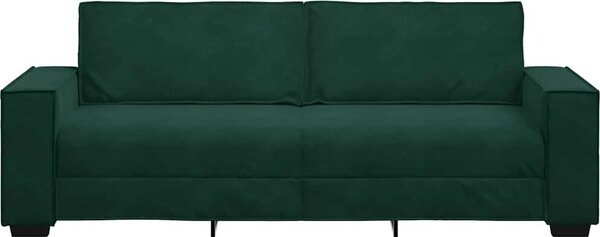 VidaXL 3místná pohovka 220x78x84 cm samet [4105032] Barva: Černá