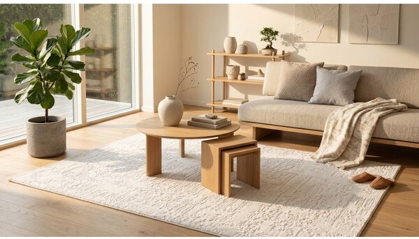 Krémový koberec 80x150 cm Celeste – ESTE
