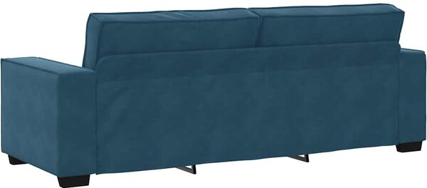 VidaXL 3místná pohovka 220x78x84 cm samet [4105032] Barva: Černá