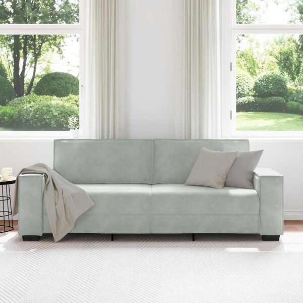 VidaXL 3místná pohovka 220x78x84 cm samet [4105032] Barva: Tmavě zelená