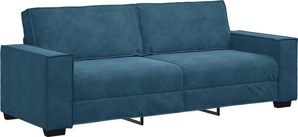 VidaXL 3místná pohovka 220x78x84 cm samet [4105032] Barva: Černá