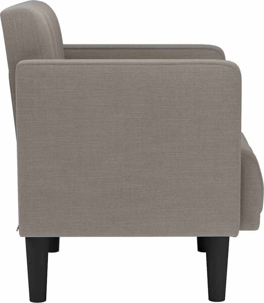 VidaXL Loveseat Sofa 111 cm textil [4100561] Barva: Černá