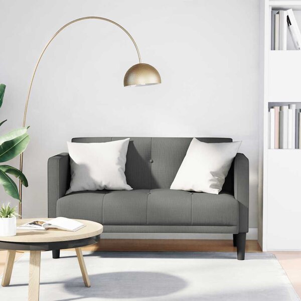 VidaXL Loveseat Sofa 111 cm textil [4100561] Barva: Černá