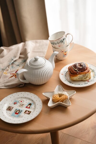 Porcelánový talíř Xmas Letter White Ø 20,5 cm