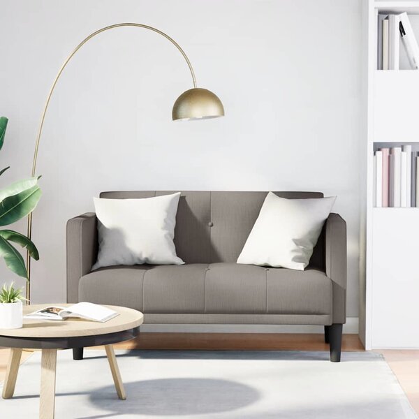 VidaXL Loveseat Sofa 111 cm textil [4100561] Barva: Černá