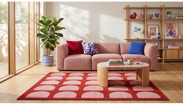 Červený/růžový koberec 120x170 cm Pomegranate – ESTE