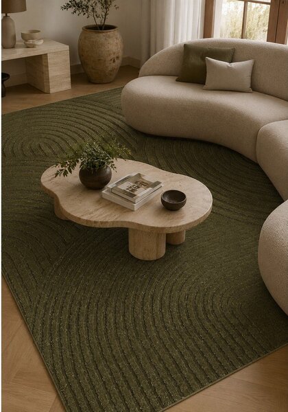 Tmavě zelený koberec 120x170 cm Whirl – ESTE