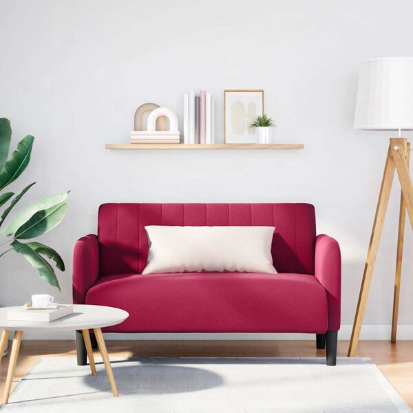 VidaXL Loveseat Sofa 109 cm samet [4100588] Barva: Černá