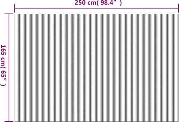 VidaXL Paraván bambusový odstín šířka 250 cm výška 165 cm [376990] Barva: tmavě hnědá