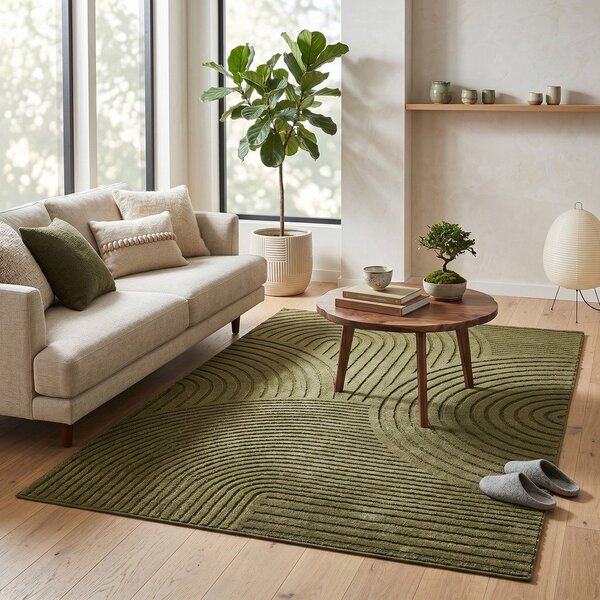 Tmavě zelený koberec 120x170 cm Whirl – ESTE