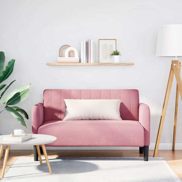 VidaXL Loveseat Sofa 109 cm samet [4100588] Barva: Černá