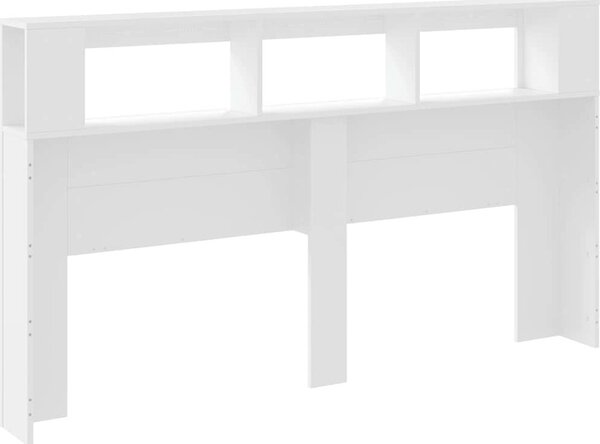 VidaXL Čelo postele s LED 180 x 18,5 x 103,5 cm kompozitní dřevo [857690] Barva: kouřový dub