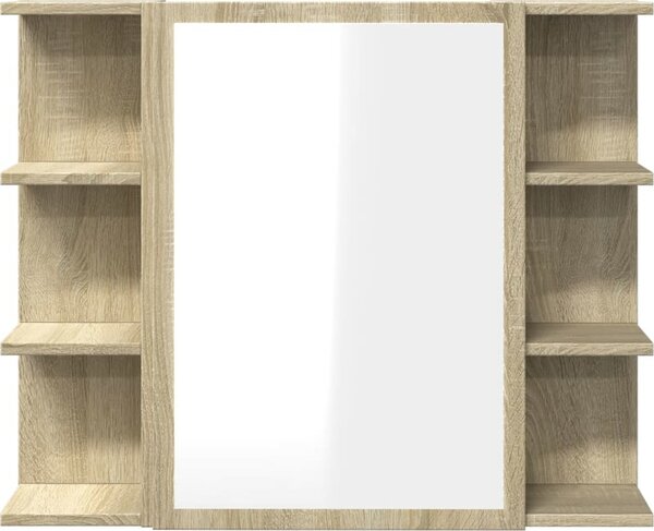 VidaXL Koupelnová zrcadlová skříňka 80x20,5x64 cm kompozit [815522] Barva: dub artisan