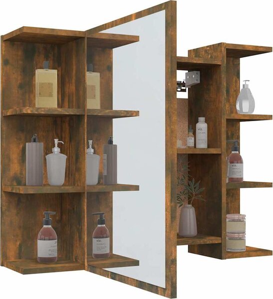 VidaXL Koupelnová zrcadlová skříňka 80x20,5x64 cm kompozit [815522] Barva: dub artisan