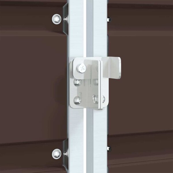 VidaXL Box na 3 popelnice 216 x 81 x 115 cm ocel [4006182] Barva: Hnědá