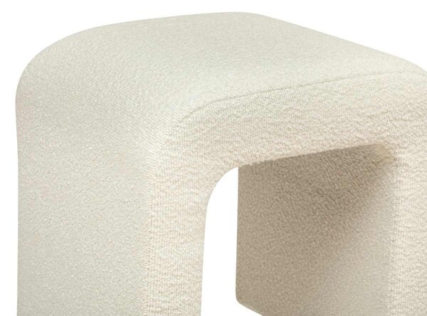 Židle ve tvaru oblouku bouclé SEVI, výška 43 cm