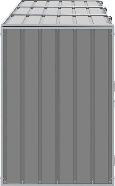 VidaXL Box na 3 popelnice 216 x 81 x 115 cm ocel [4006182] Barva: Hnědá
