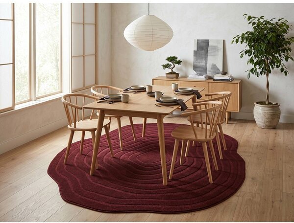 Vínový koberec 160x230 cm Pebble – ESTE