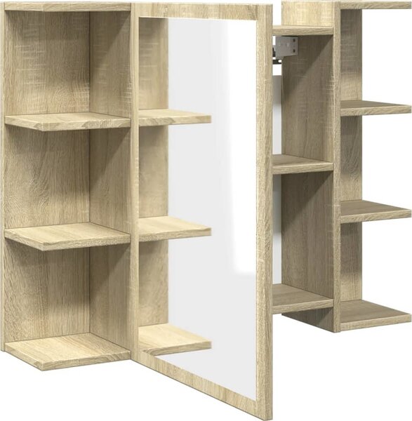 VidaXL Koupelnová zrcadlová skříňka 80x20,5x64 cm kompozit [815522] Barva: dub artisan