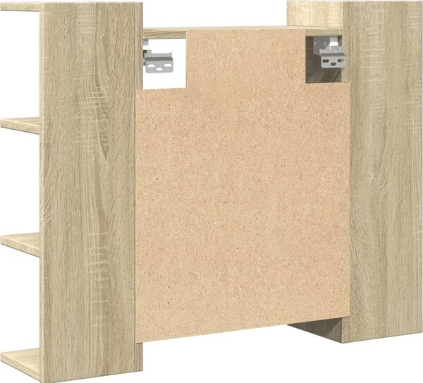 VidaXL Koupelnová zrcadlová skříňka 80x20,5x64 cm kompozit [815522] Barva: dub artisan