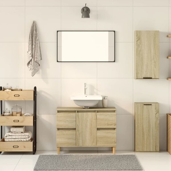 VidaXL Nástěnná koupelnová skříňka 32 x 20 x 67 cm [817062] Barva: dub sonoma