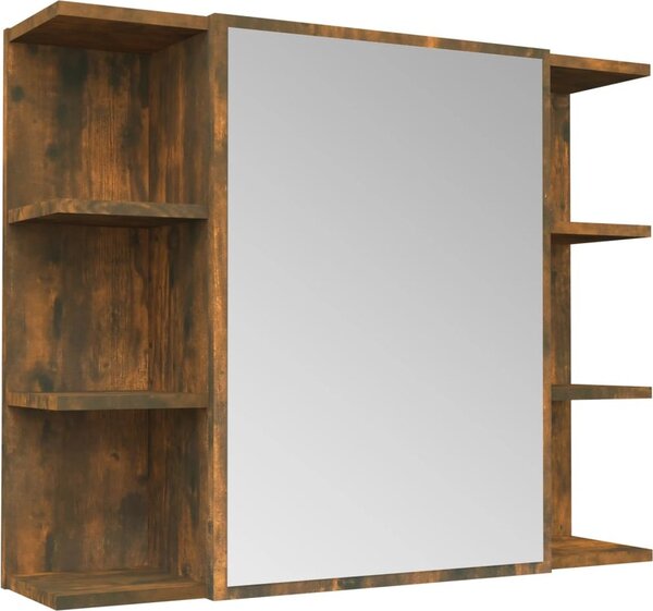 VidaXL Koupelnová zrcadlová skříňka 80x20,5x64 cm kompozit [815522] Barva: dub artisan