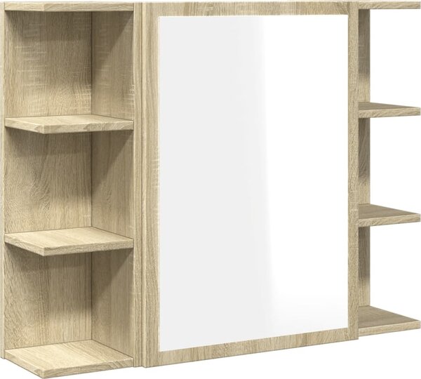 VidaXL Koupelnová zrcadlová skříňka 80x20,5x64 cm kompozit [815522] Barva: dub artisan