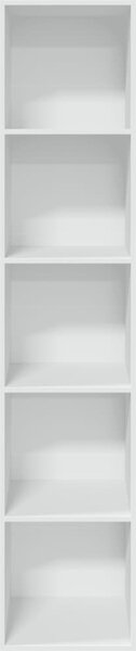 VidaXL Knihovna 40 x 30 x 189 cm kompozitní dřevo [857885] Barva: Bílá
