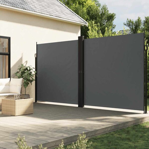 VidaXL Zatahovací boční markýza 200 x 600 cm [4004664] Barva: antracitová