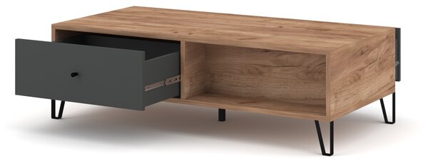 Vivaldi Konferenční stolek Bilbao 110 cm cm dub Craft Tobacco/grafit
