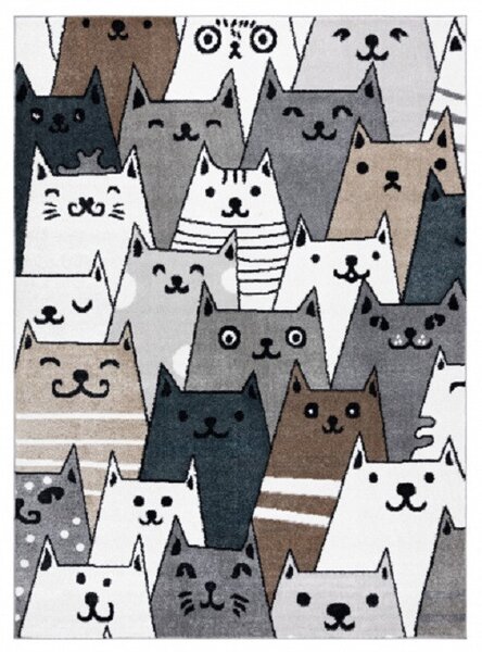 Dětský kusový koberec Fun Gatti Cats multi 160x220 cm