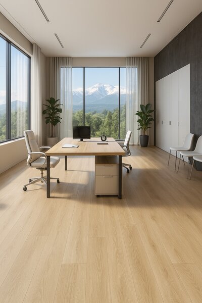 IVC Commercial, PVC podlaha - lino Logitex Ultimate 55 Toronta T13, na míru, šíře 2m,4m, béžová, filc, chodba / předsíň