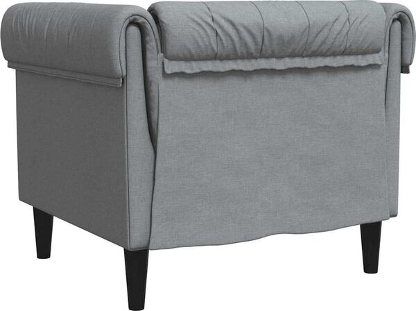 VidaXL Křeslo Chesterfield textil [372538] Barva: Modrá