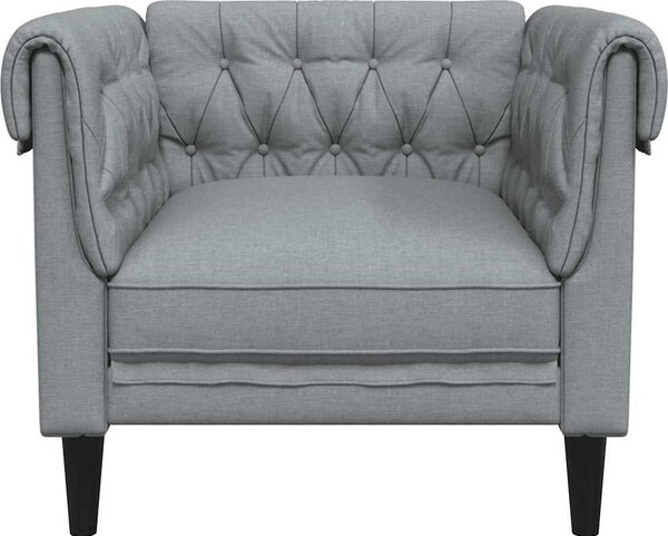 VidaXL Křeslo Chesterfield textil [372538] Barva: Modrá