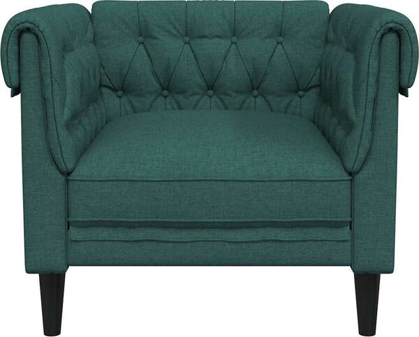 VidaXL Křeslo Chesterfield textil [372538] Barva: Modrá