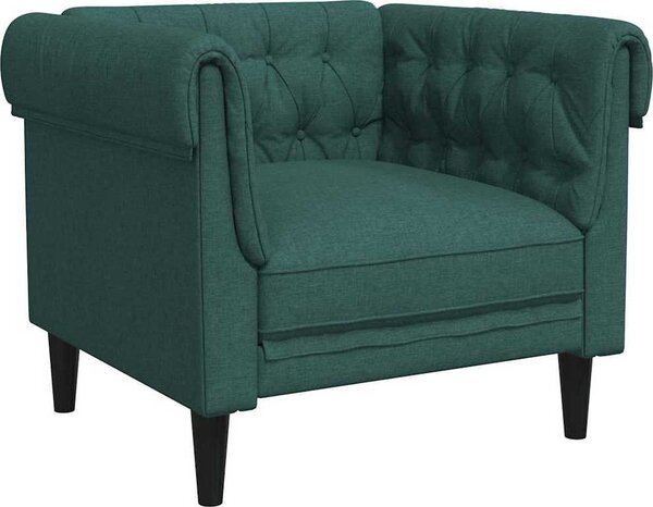 VidaXL Křeslo Chesterfield textil [372538] Barva: Modrá