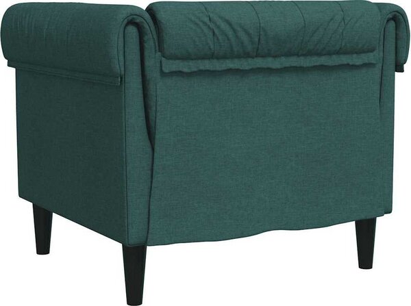 VidaXL Křeslo Chesterfield textil [372538] Barva: Modrá