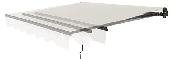 Venkovní markýza 250x200 cm béžová, nastavitelný sklon