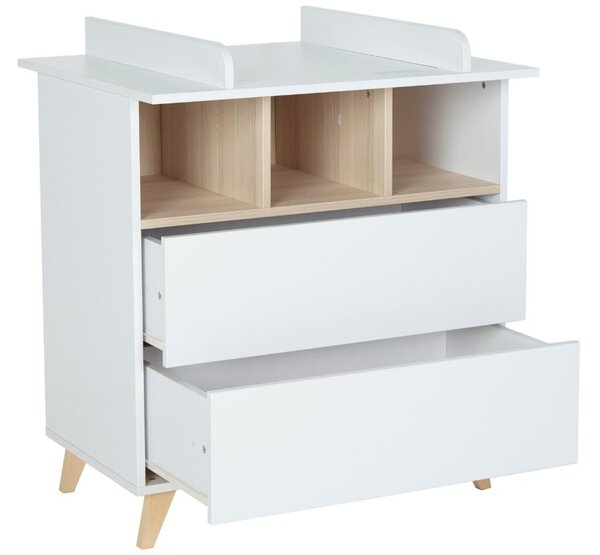 Bílá nástavba pro přebalovací komodu Quax Loft 70 x 54 cm