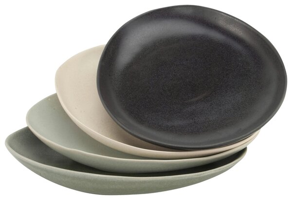 SADA MĚLKÝCH TALÍŘŮ, keramika, 20/27 cm - Online Only nádobí, Online Only
