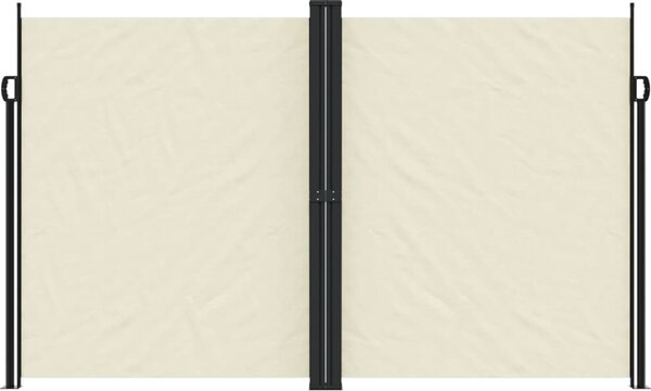 VidaXL Zatahovací boční markýza 200 x 1 000 cm [4004760] Barva: krémová
