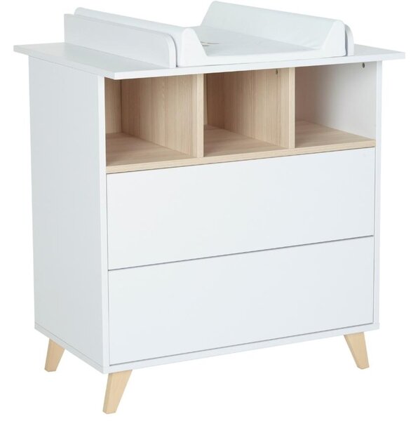 Bílá nástavba pro přebalovací komodu Quax Loft 70 x 54 cm
