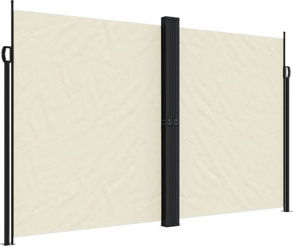 VidaXL Zatahovací boční markýza 200 x 1 000 cm [4004760] Barva: krémová