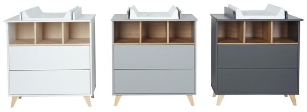 Bílá nástavba pro přebalovací komodu Quax Loft 70 x 54 cm