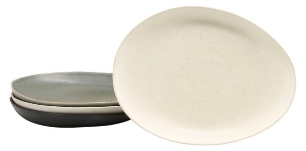 SADA MĚLKÝCH TALÍŘŮ, keramika, 20/27 cm - Online Only nádobí, Online Only