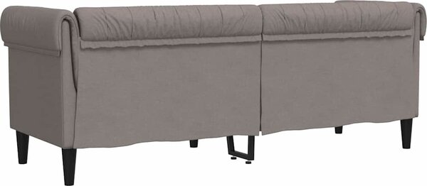 VidaXL Chesterfield pohovka 3místná textil [372560] Barva: Tmavě zelená