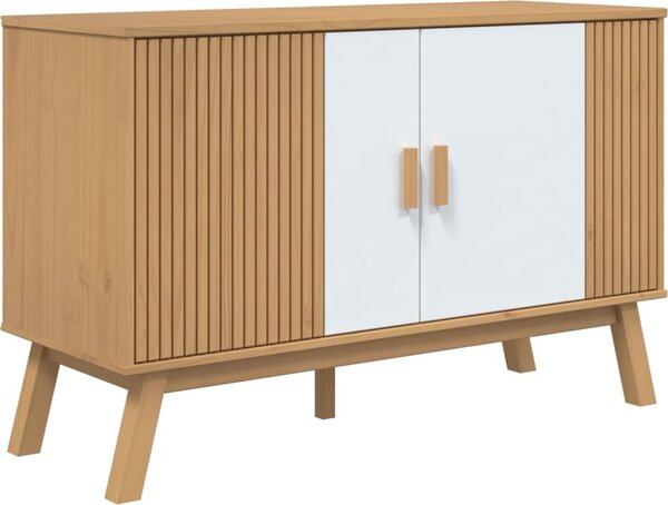 VidaXL Příborník OLDEN 114 x 43 x 73,5 cm masivní borové dřevo [358609] Barva: Hnědá